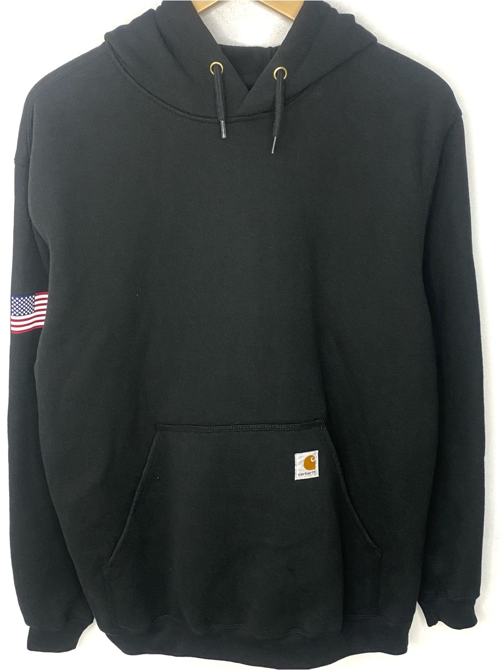 Carhartt K121 BLK Men’s Black Loose Fit Mid Weight Pullover Hoodie Sweatshirt M